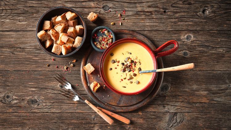 kuerbis fondue